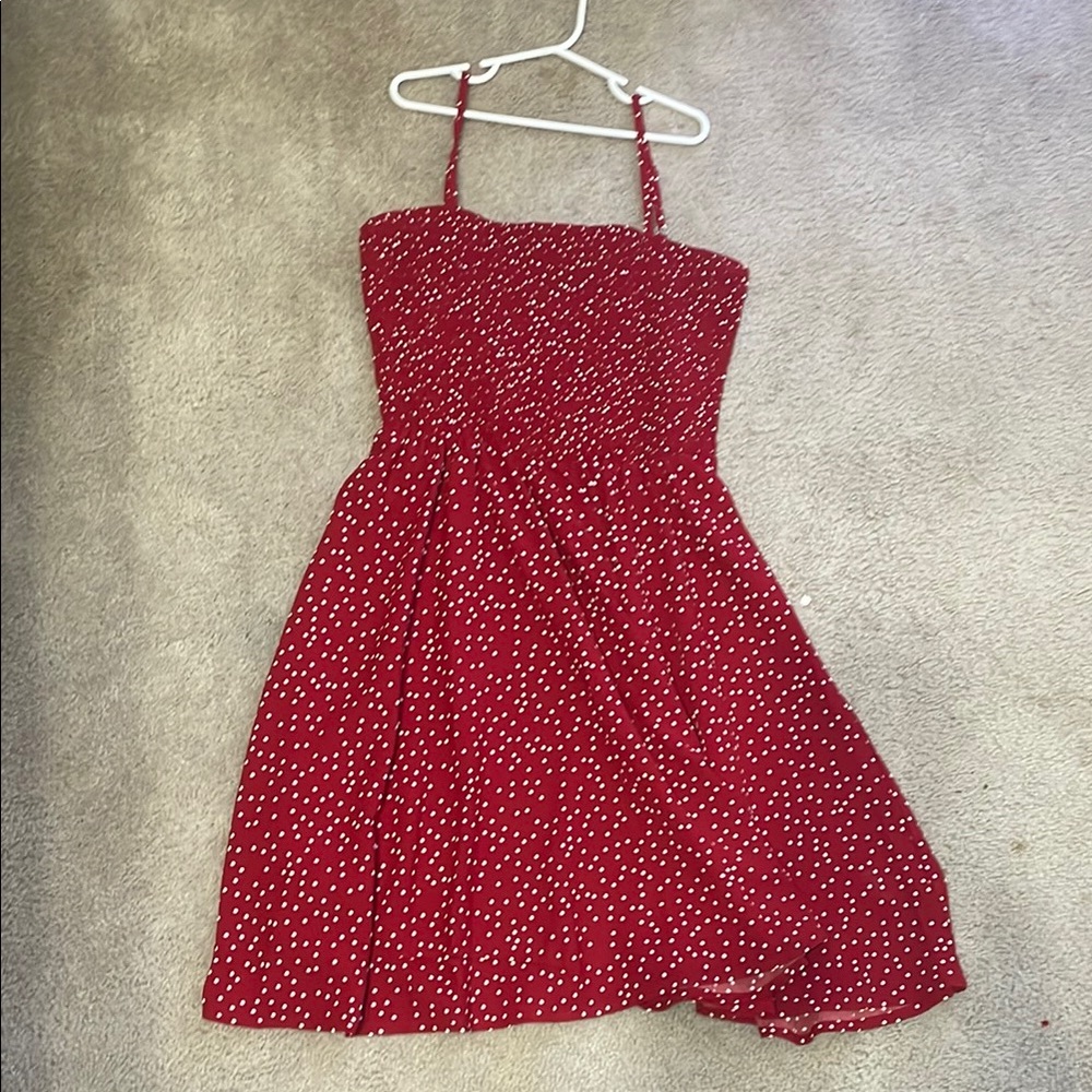Never worn. Red Polka Dot  Dress